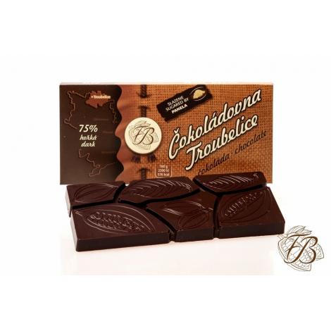 Ciocolată Troubelice neagră 75%, 45g