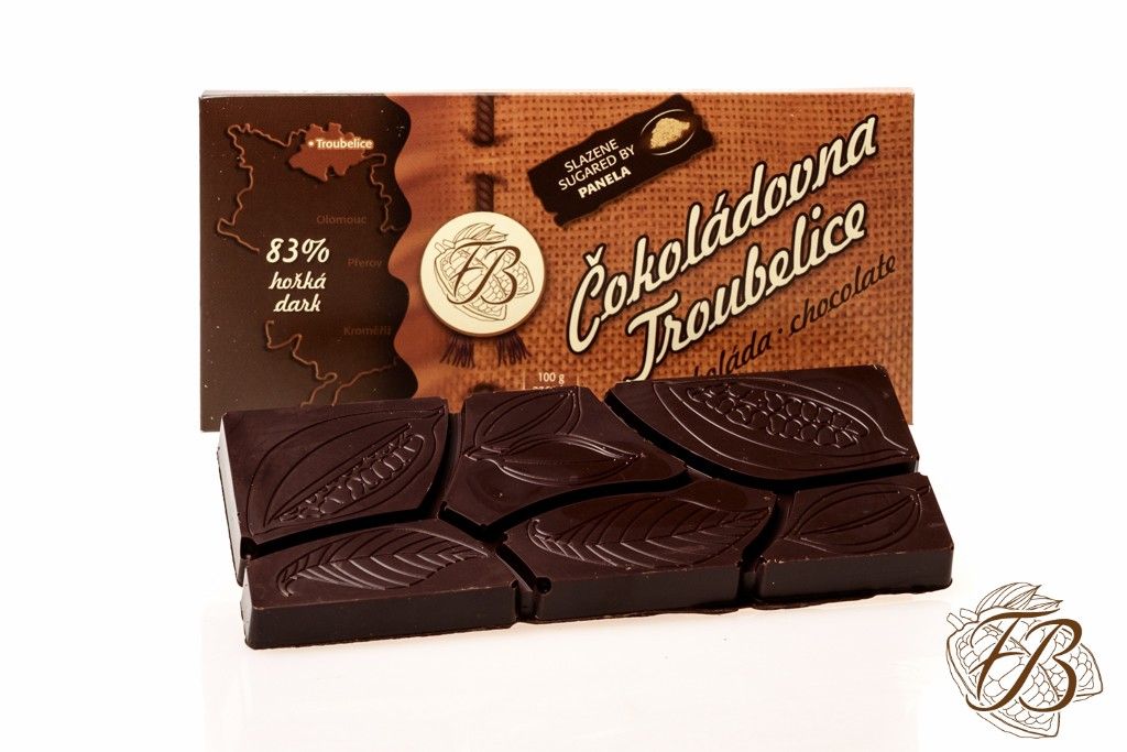 Ciocolată Troubelice neagră 83%, 45g
