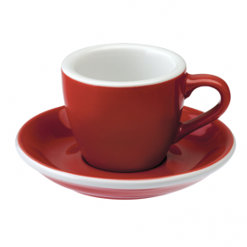 Cupă Loveramics Egg - Espresso 80ml, ROȘU
