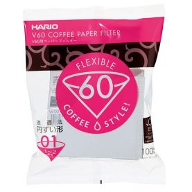 Filtre de hârtie Hario V60-01 100 buc, alb (VCF-01-100W)