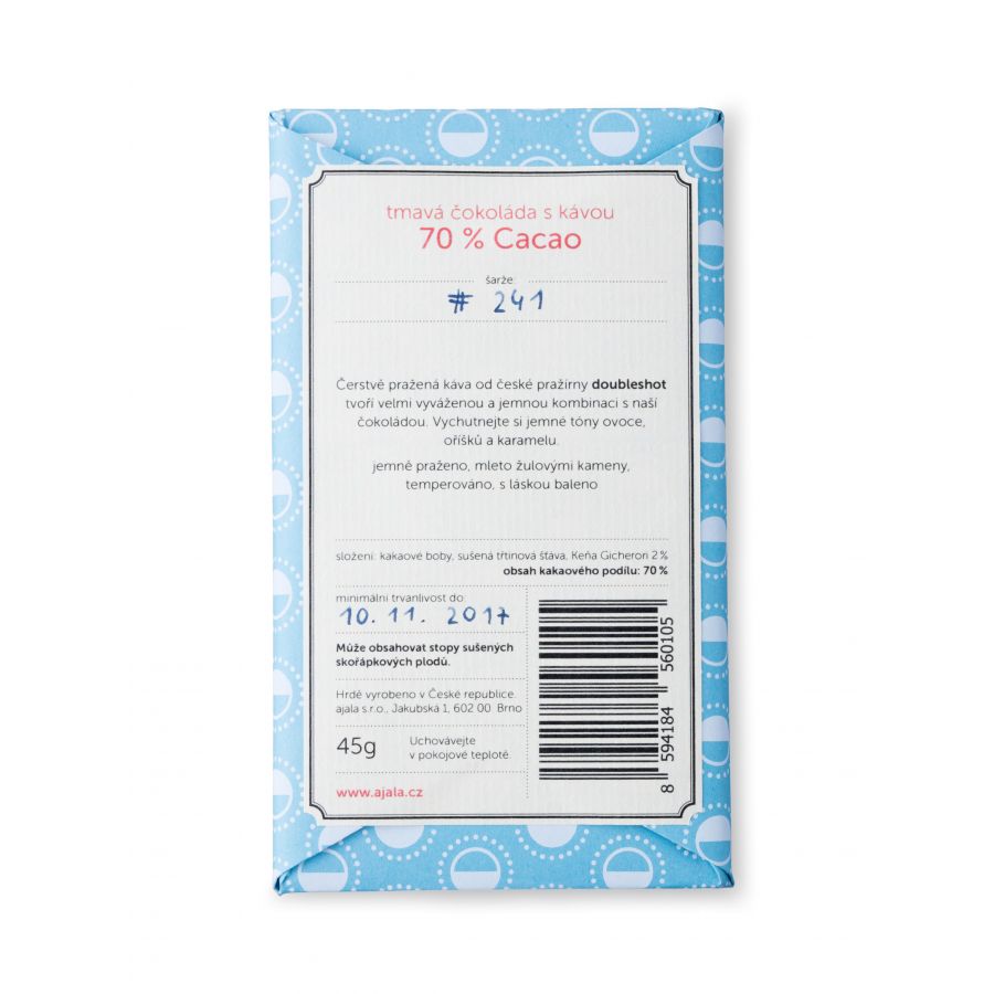 Ciocolată Ajala - cafea 70%