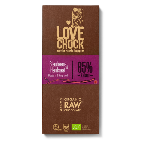 Ciocolată Lovechock - afine și semințe de cânepă