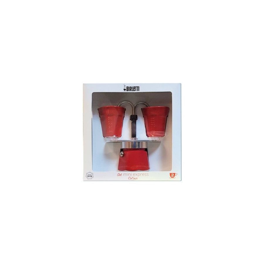 Set cadou Bialetti Mini Express 2 căni roșu