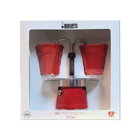 Set cadou Bialetti Mini Express 2 căni roșu