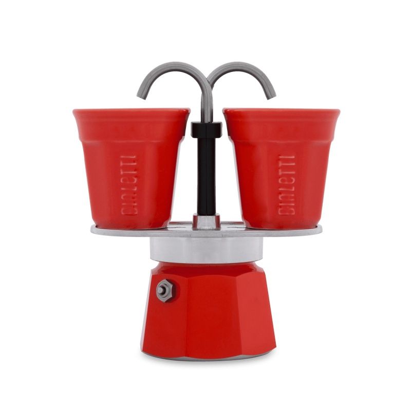Bialetti Roșu Set Cadou Mini Express 2 Căni