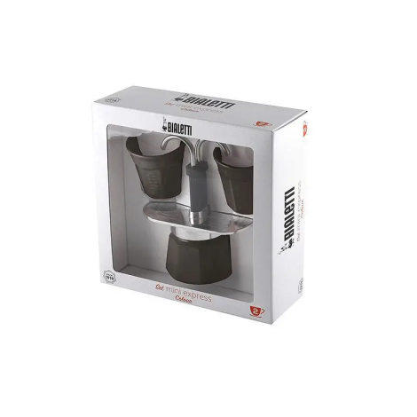 Set cadou Bialetti Mini Express 2 cești negru