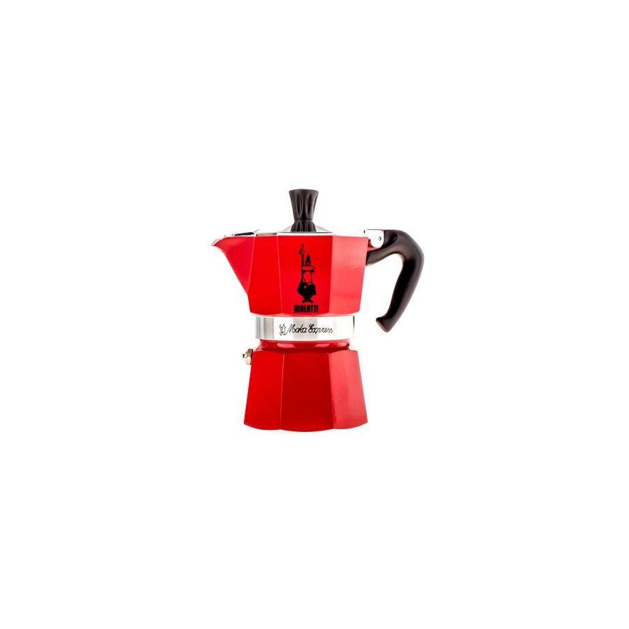 Bialetti Moka Express 3 cafetieră moka roșu
