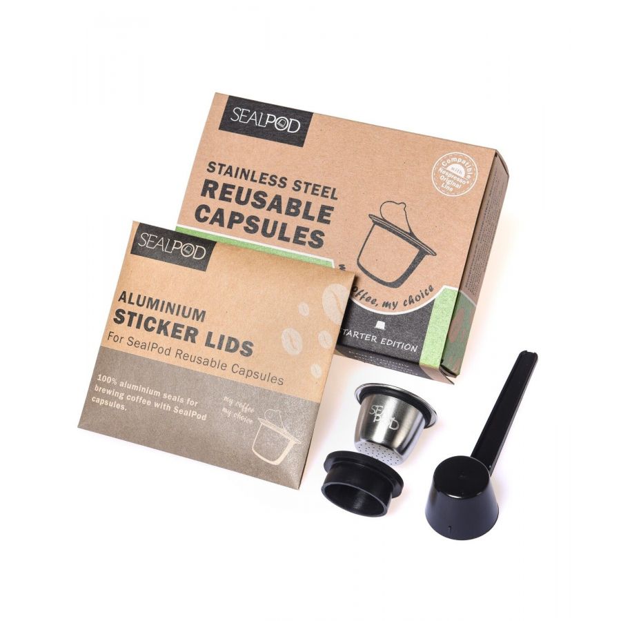 Capsulă Sealpod - reîncărcabilă, din oțel inoxidabil