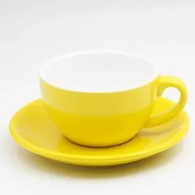 Ceașcă Cappuccino Kaffia 220ml - galben