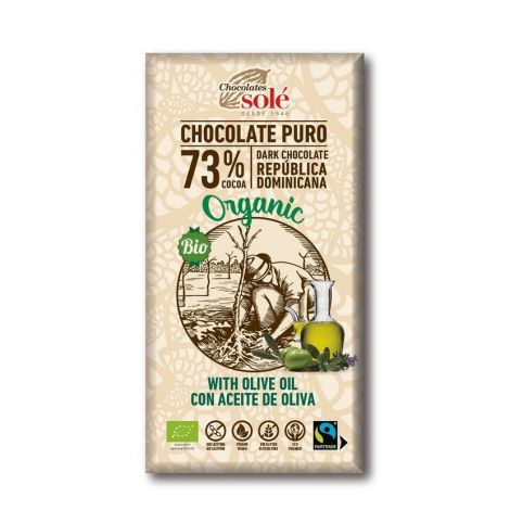 Chocolates Solé - 73% bio ciocolată cu ulei de măsline