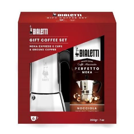 Cafetieră moka Bialetti Venus 6 cești, inducție (pachet cadou)