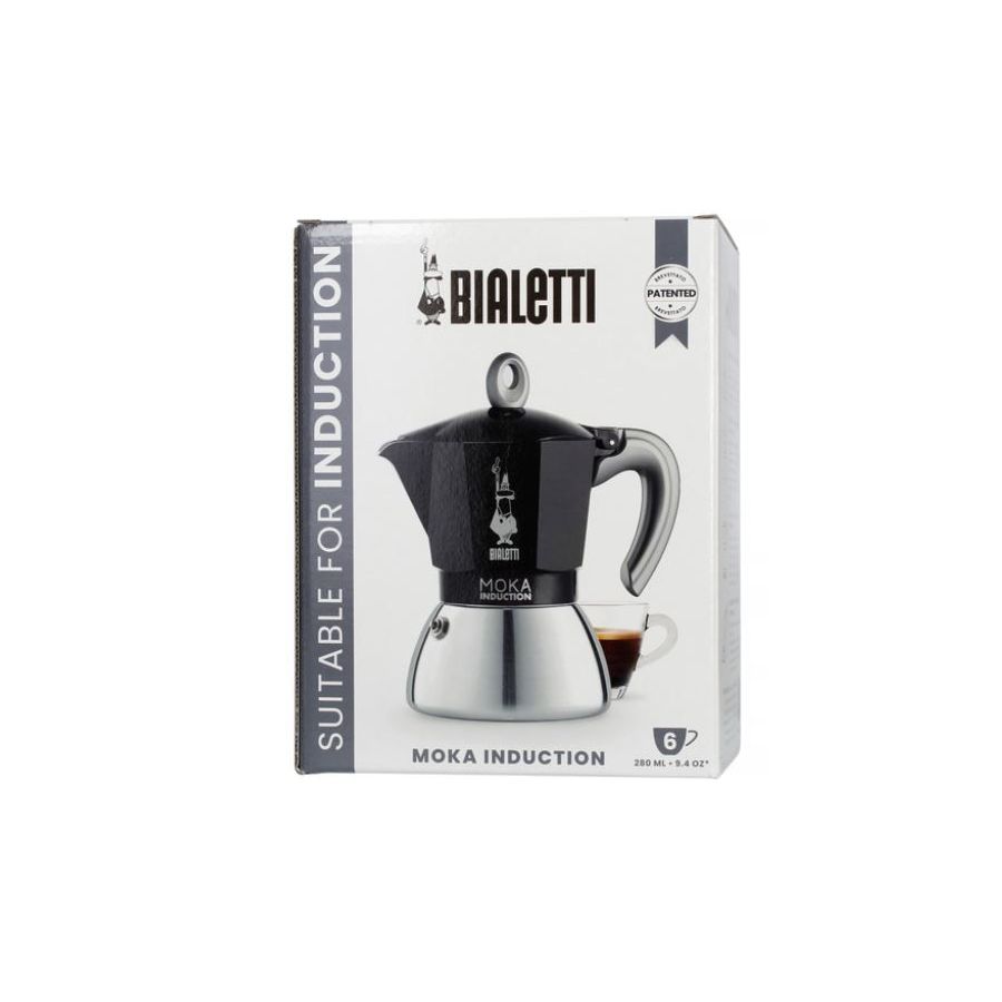 Bialetti Moka Inducție 6 cești negru NOU