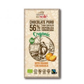 Chocolates Solé - 56% bio ciocolată cu portocală
