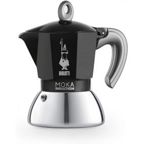 Bialetti Moka Inducție 4 cești negru NOU
