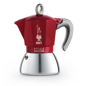 Bialetti Moka Inducție 2 căni roșu NOU