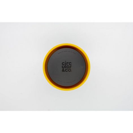 Cupa circulară (rCup) Black and Mustard 340ml