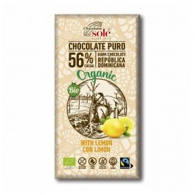 Chocolates Solé - 56% bio ciocolată cu lămâie