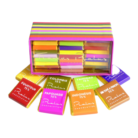 Set de degustare - bibliotecă de călătorie Francois Pralus, 120g