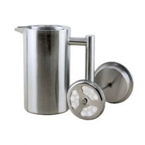Presă franceză din oțel inoxidabil 600ml Kaffia - Argintiu