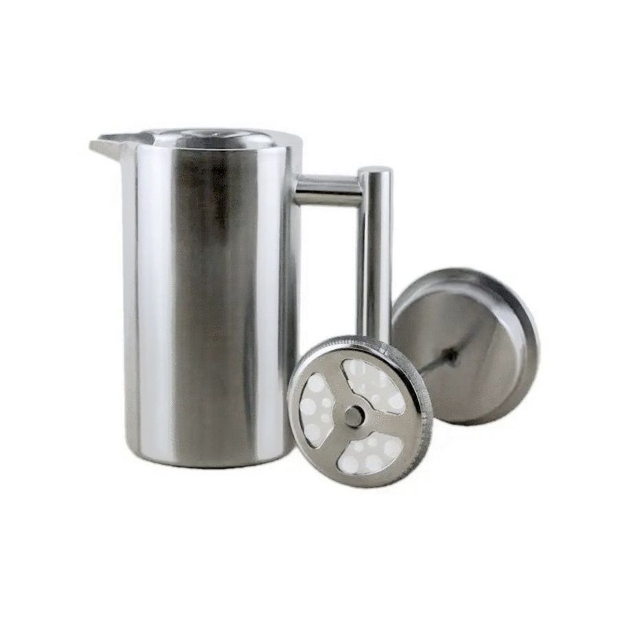 Presă franceză din oțel inoxidabil 600ml Kaffia - Argintiu