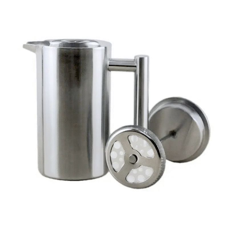 French press din oțel inoxidabil 600ml Kaffia - Argintiu