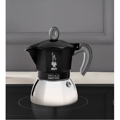 Bialetti Moka Inducție 4 cești negru NOU
