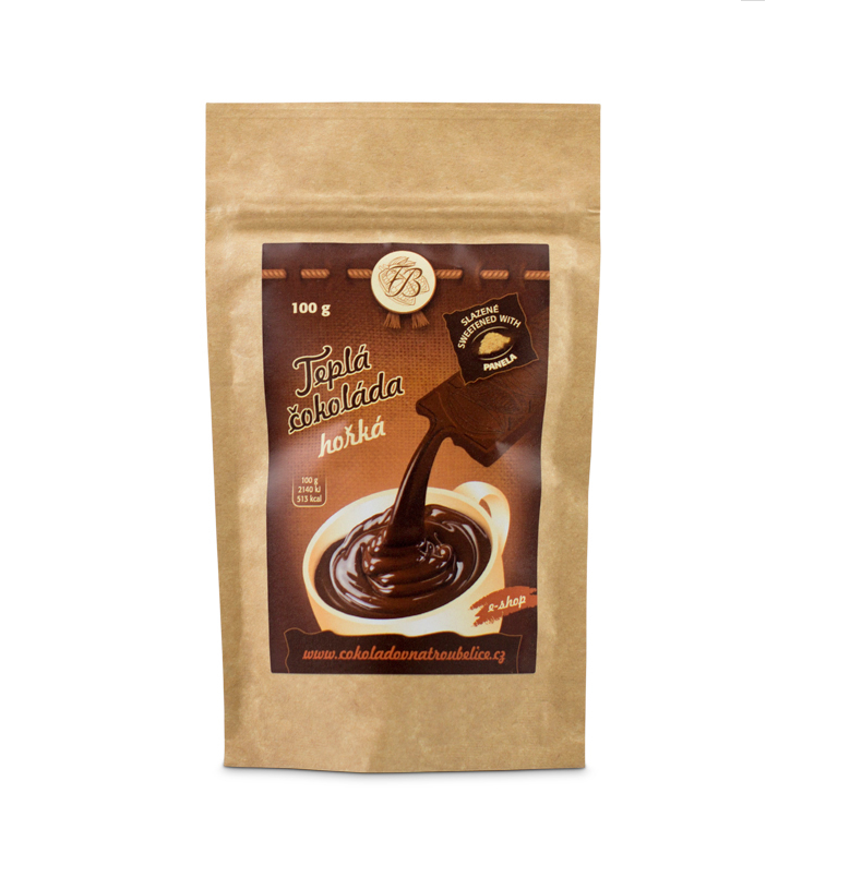 Ciocolată neagră caldă 100g, fabrica de ciocolată Troubelice