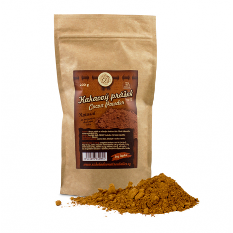 Pudră de cacao naturală 10/12, 200g fabrică de ciocolată Troubelice