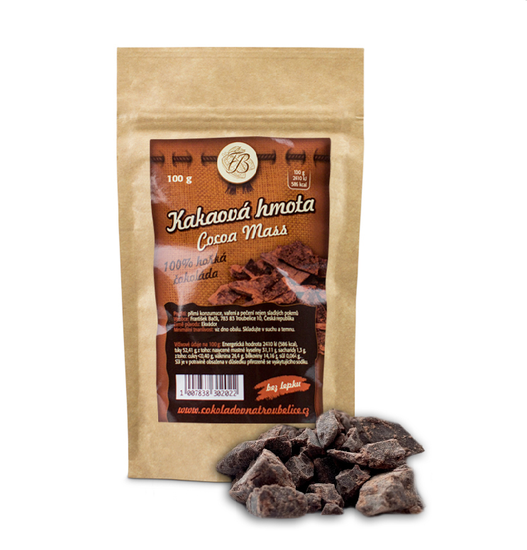 Masă de cacao, 200g, fabrica de ciocolată Troubelice