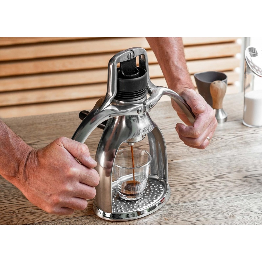 Aparat de cafea ROK espressogc argintiu