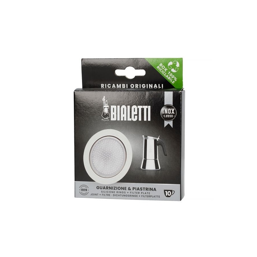 Etanșare aparat de cafea din oțel inoxidabil Bialetti 10 cești