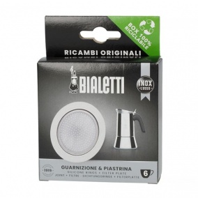 Garnitură Bialetti filtru de cafea din oțel inoxidabil 6 cești