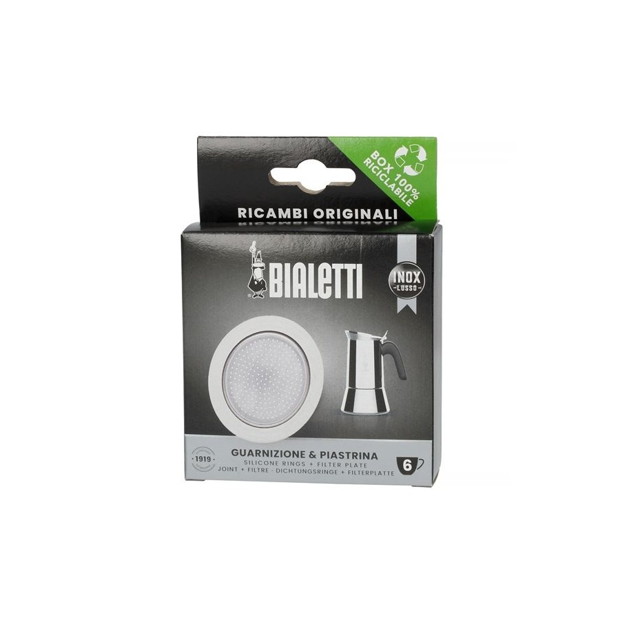 Garnitură Bialetti filtru de cafea din oțel inoxidabil 6 cești