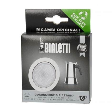 Garnitură Bialetti filtru de cafea din oțel inoxidabil 6 cești