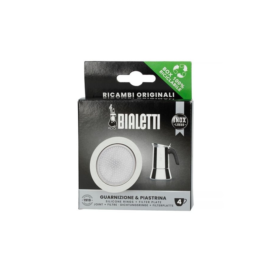 Garnitură Bialetti filtru de cafea din oțel inoxidabil 4 cești