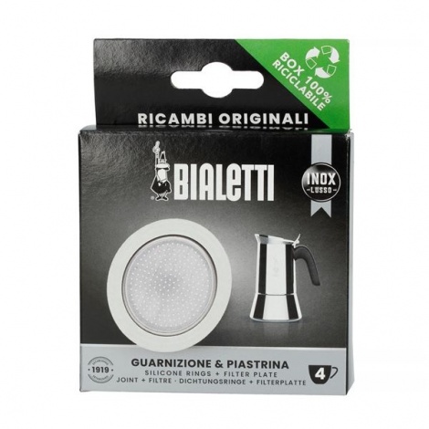 Garnitură Bialetti filtru de cafea din oțel inoxidabil 4 cești