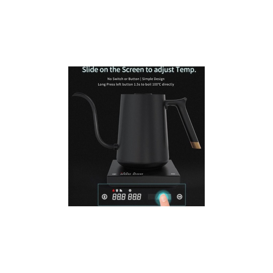 Timemore Mini Fish Smart Pour Over Thin 0,6 l ceainic negru