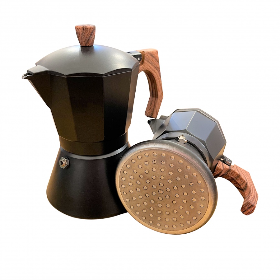 Kaffia Black 3 cups cafetieră moka