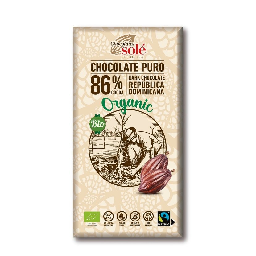Chocolates Solé - 86% bio ciocolată