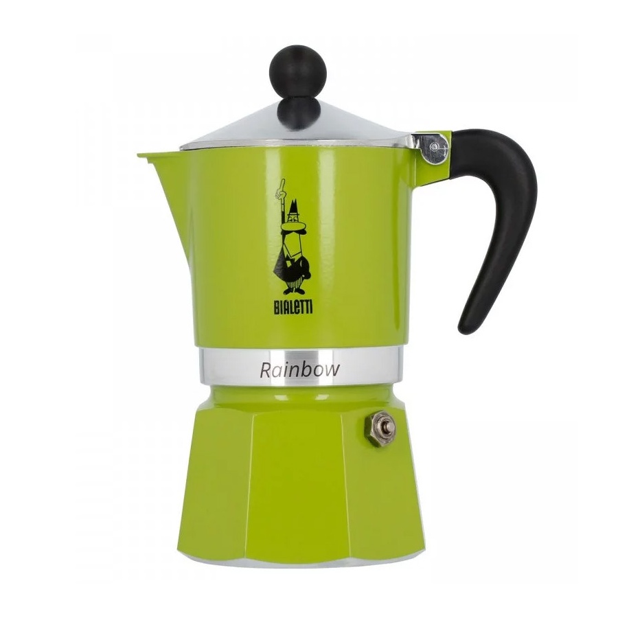 Cafetieră moka verde Bialetti Rainbow 3