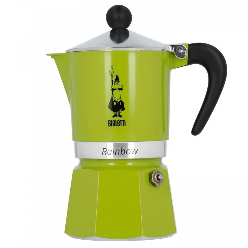 Cafetieră moka verde Bialetti Rainbow 3