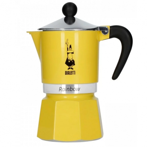 Bialetti Rainbow 3 galben moka pot