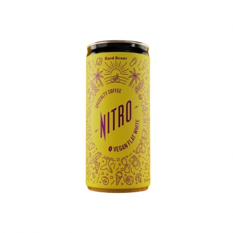 Hard Beans NITRO - VEGAN FLAT WHITE 200 ml