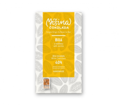 Ciocolată Ciocolată mixtă, Ciocolată albă cu vanilie, 40%