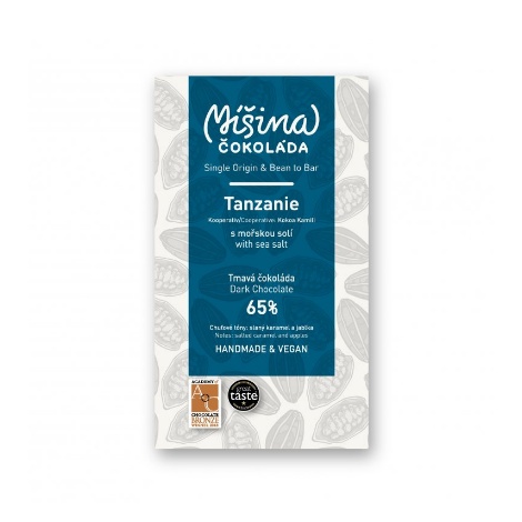 Ciocolată Ciocolată mixtă, Tanzania cu sare de mare, 65%