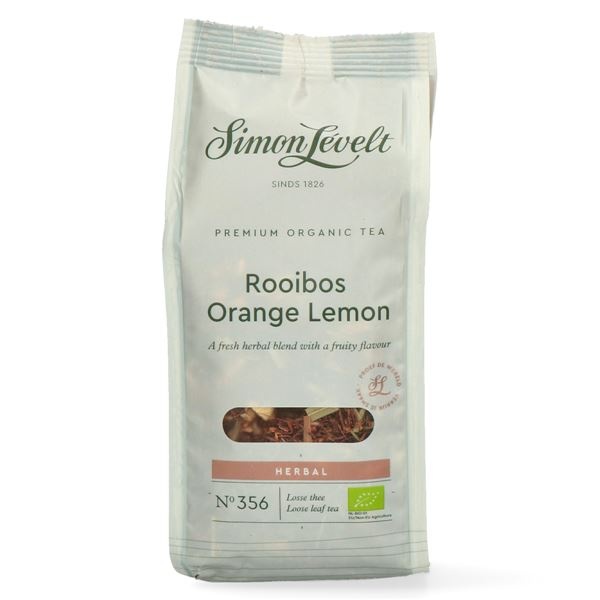 Ceai vrac Rooibos cu portocală și lămâie Simon Lévelt 110g