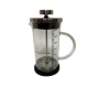Ceainic french press negru simplu, cu o capacitate de 350 ml, pentru prepararea fără cusur a cafelei de filtru cu un corp plin.
