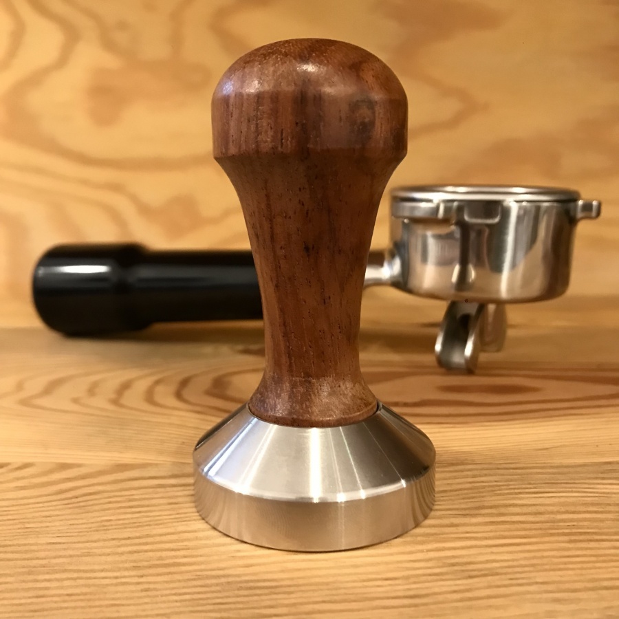 Tamper Kaffia 51mm plat de nuc