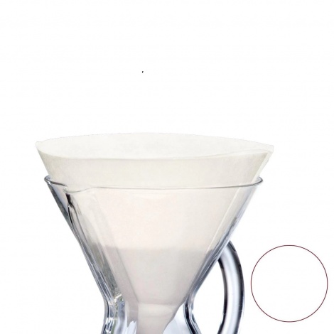 Filtre de hârtie Chemex 6-10 căni - alb Nepliat