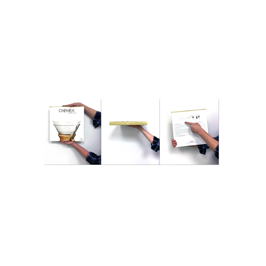 Filtre de hârtie Chemex 6-10 căni - alb Nepliat